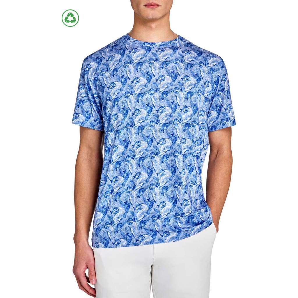 Construct Fish Headphones T-shirt In Navy