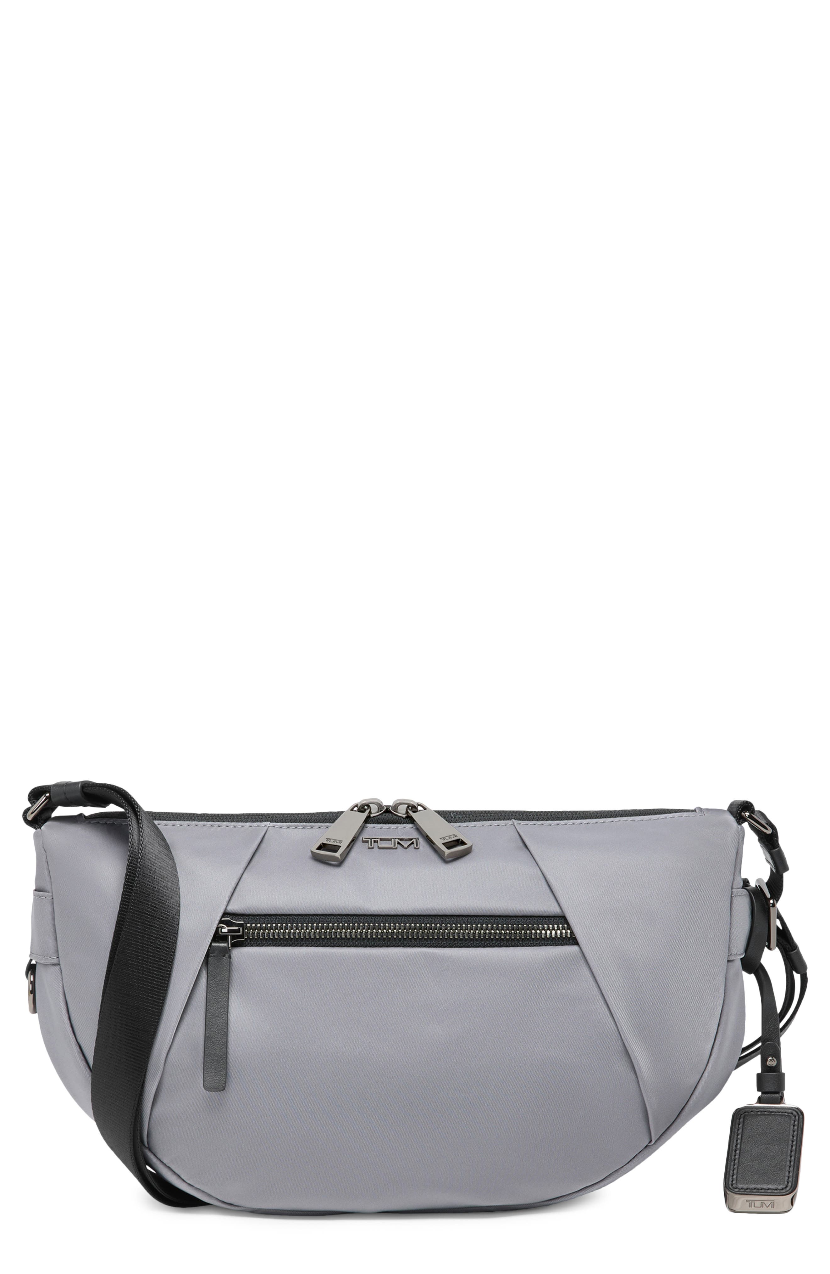 Maujer Nylon Crossbody Bag, Main, color, SLATE GREY