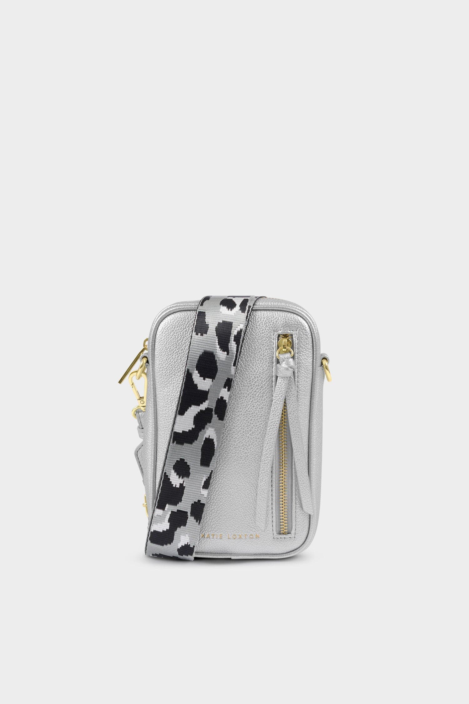 Katie Loxton Hallie Small Crossbody Bag in Silver, Alternate, color, Silver