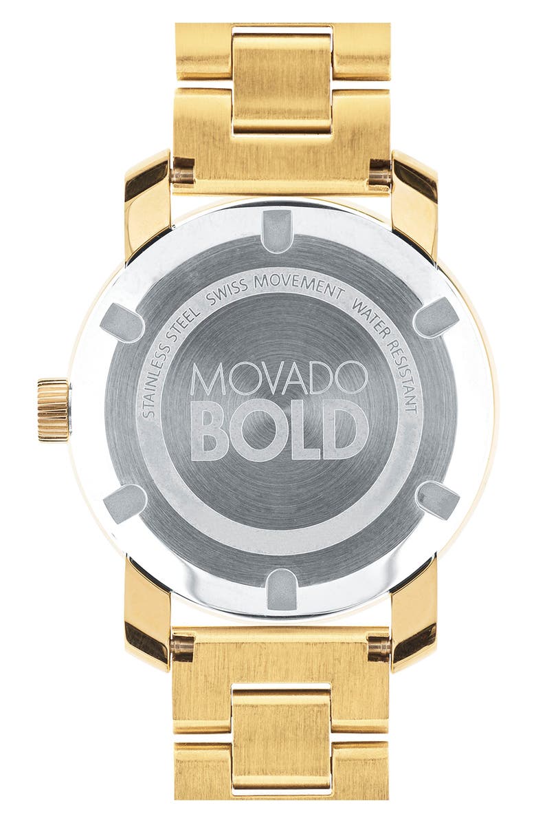 Movado Bold Crystal Marker Bracelet Watch, 37mm, Alternate, color,
