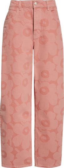 Marimekko Maridenim Unikko Barrel Leg Jeans | Nordstrom