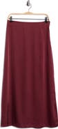 Splendid Satin Midi Skirt