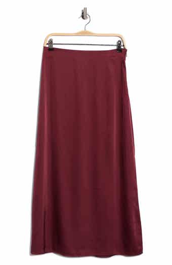 Satin Midi Skirt