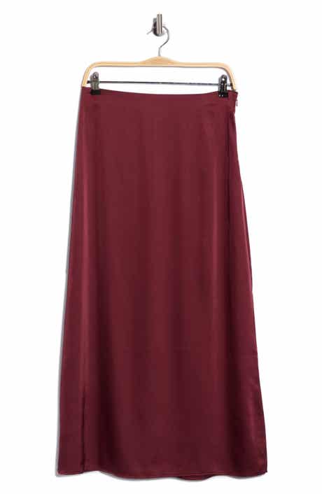 Satin Midi Skirt