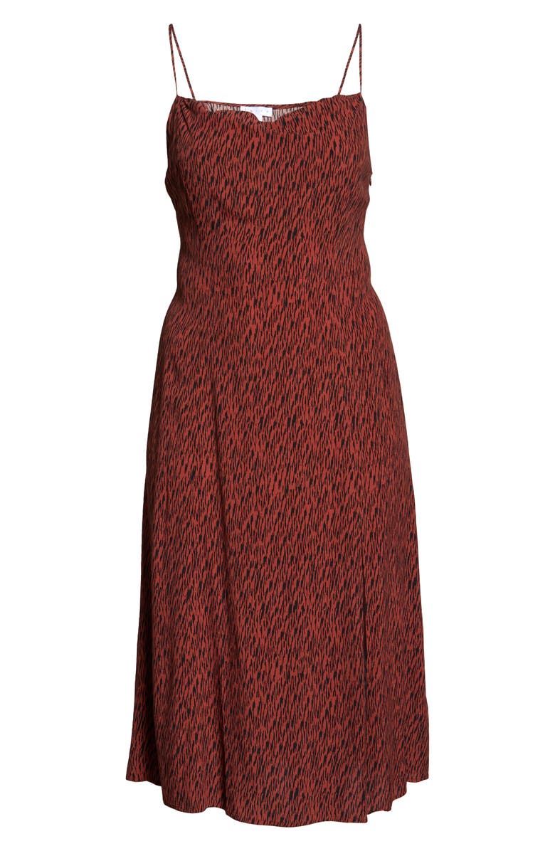 Leith High Slit Sleeveless Midi Dress, Alternate, color, 