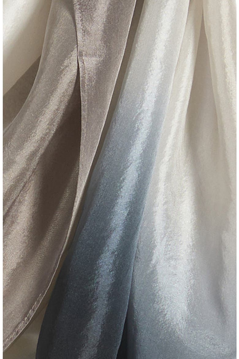 Dip Dye Silk Scarf, Alternate, color, COBBLESTONE