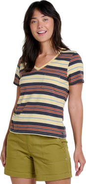 Toad & Co Women's Grom V-Neck Short Sleeve Shirt