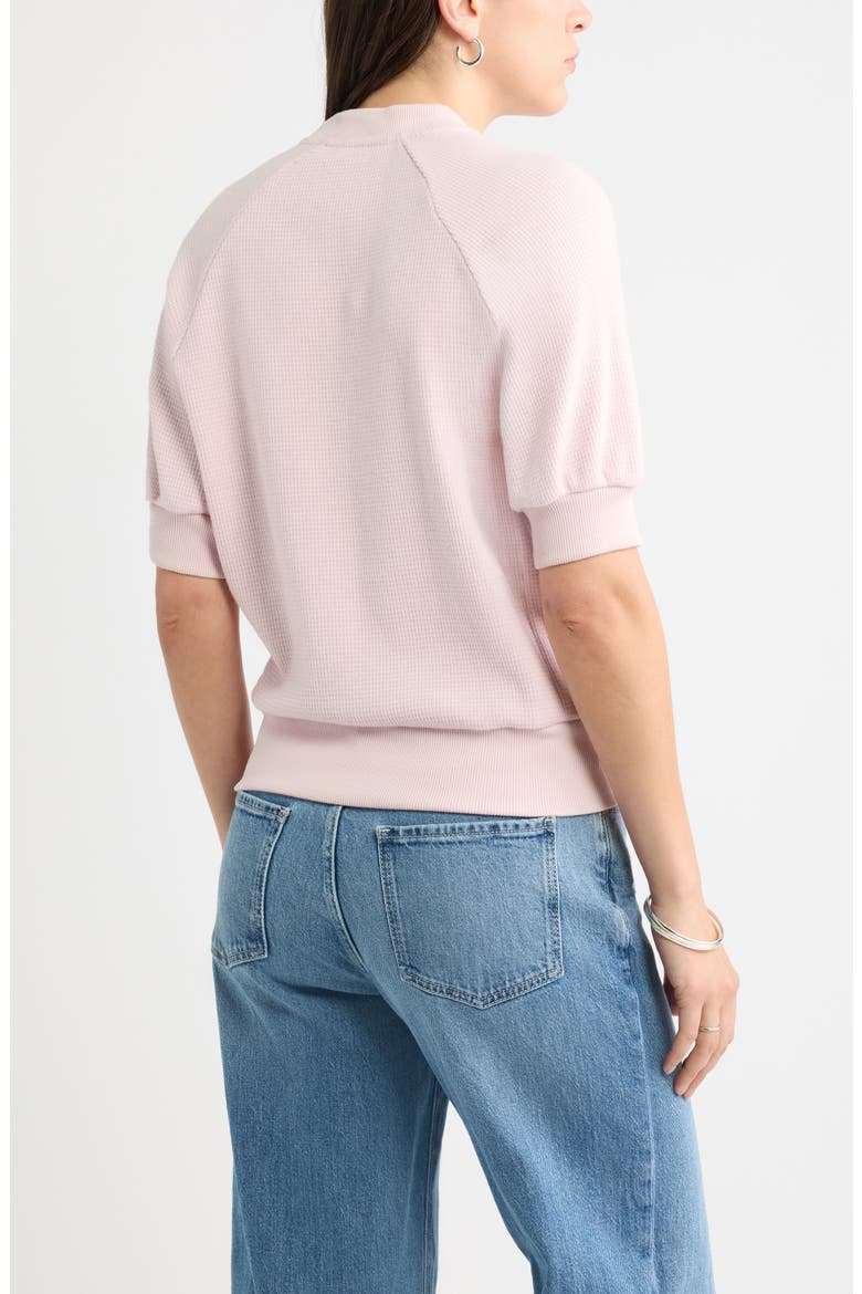 Bubble Sleeve Sweatshirt, Alternate, color, PINK CAKE