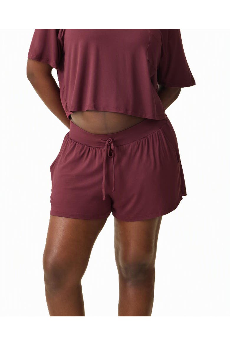 Aria  Casual Lounge Short, Main, color, Deep Burgundy