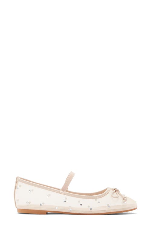 Top Guy Shoes Rosario Rhinestone Mesh Mary Jane Flat