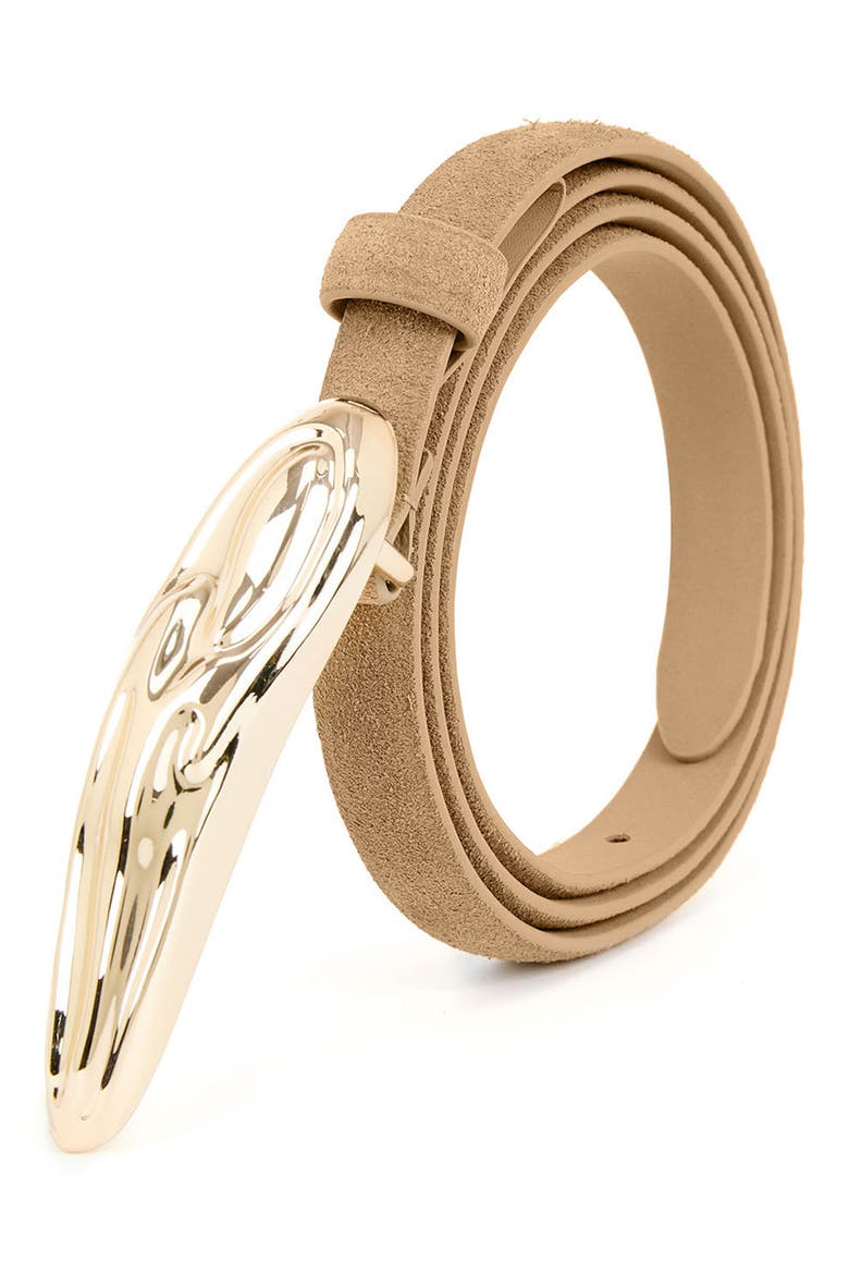 Liquid Luxe Belt, Alternate, color, SHIITAKE AND GOLD