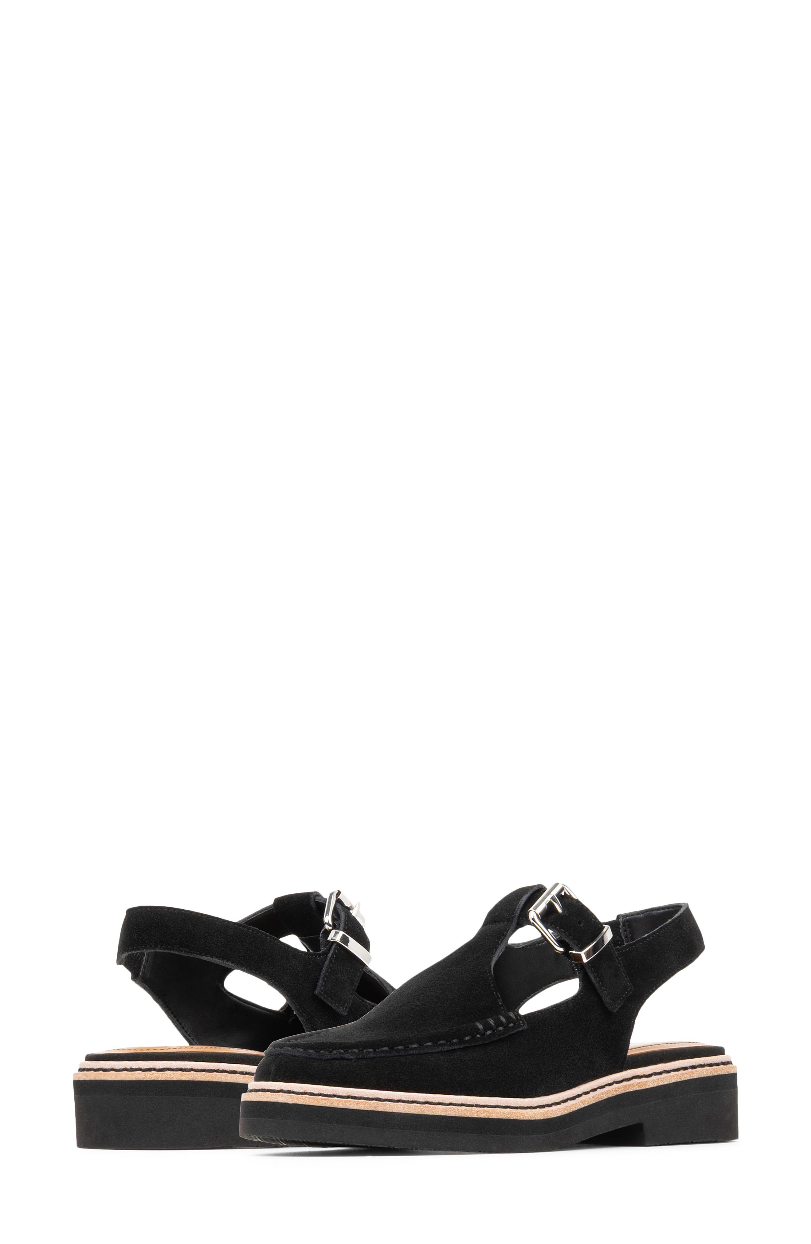Lileas Slingback Loafer, Alternate, color, BLACK