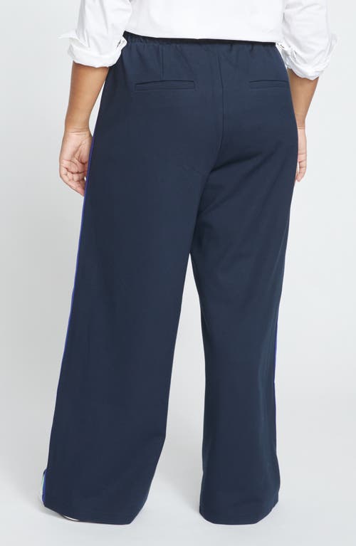 Universal Standard Stephanie Ponte Wide Leg Pants In Blue