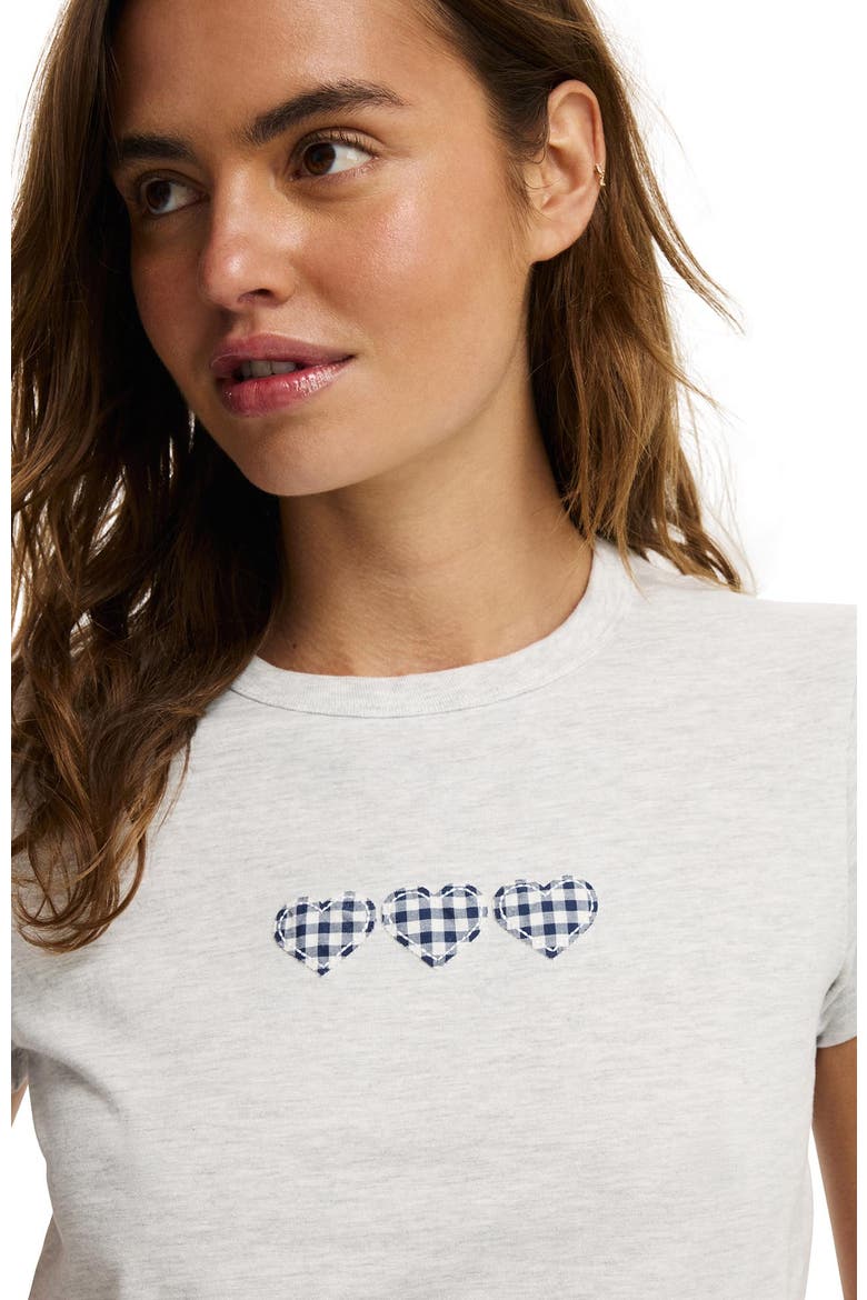 Women's The Original Graphic Tee, Alternate, color, Three Hearts  Soft Grey