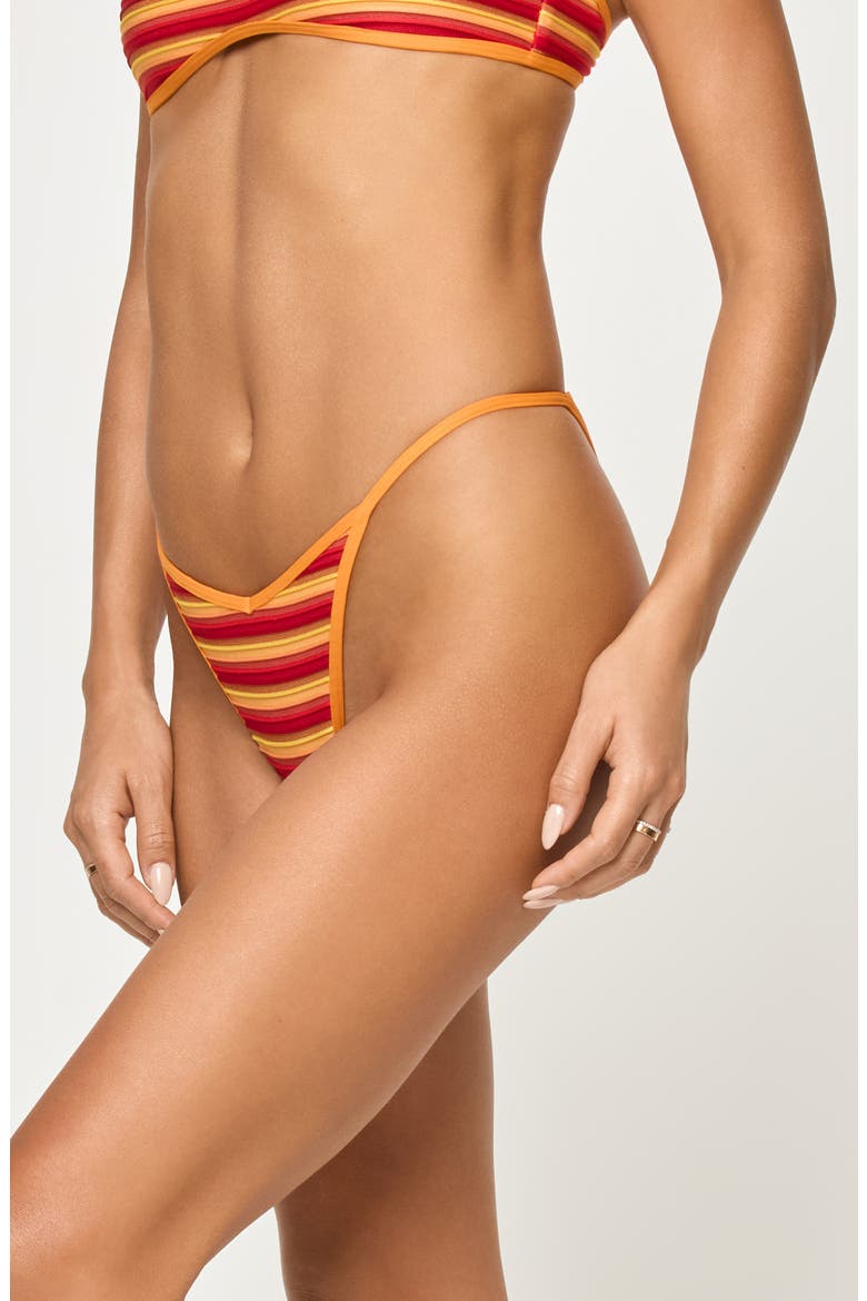 Pixie Bitsy Bikini Bottoms, Alternate, color, SUNSET STRIPE