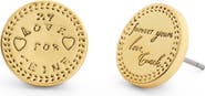 COACH Heritage Coin Stud Earrings