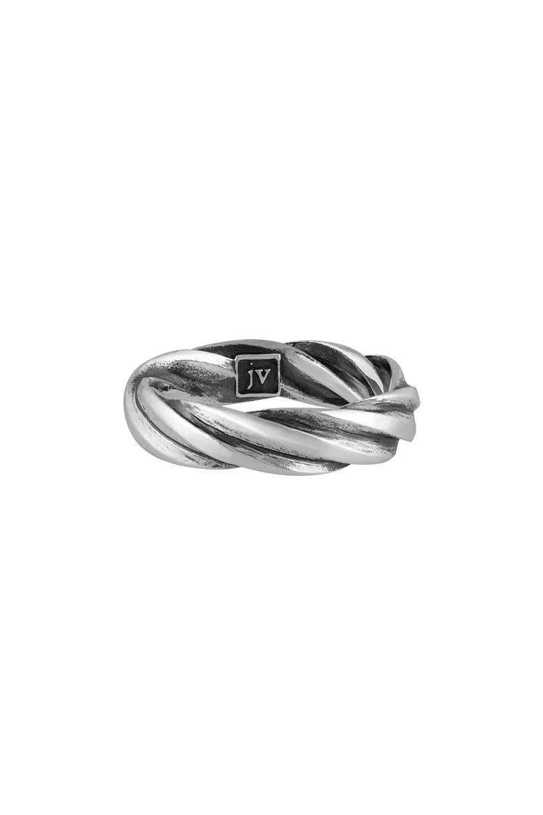 Men's Twist Band Ring, Alternate, color, SILVER