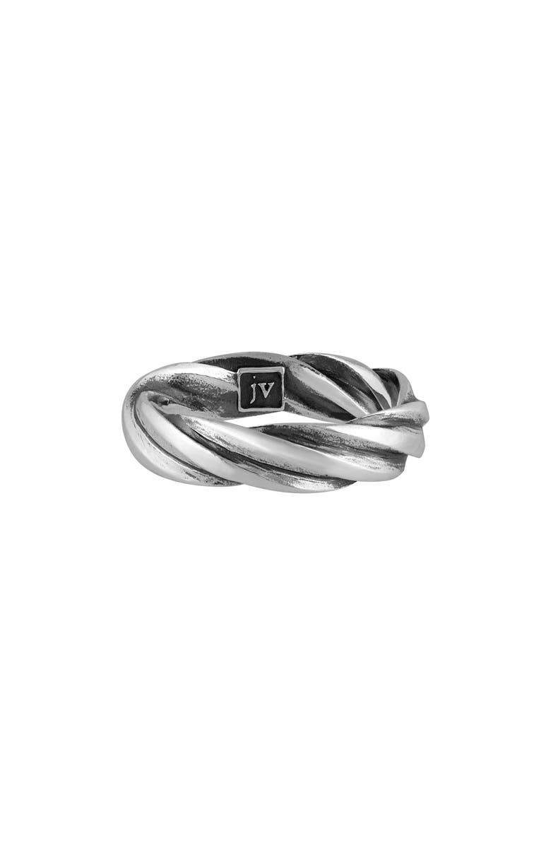 John Varvatos Men's Twist Band Ring, Alternate, color, Silver