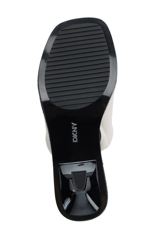 Dkny Kailyn Lizard Embossed Sandal In Soft White