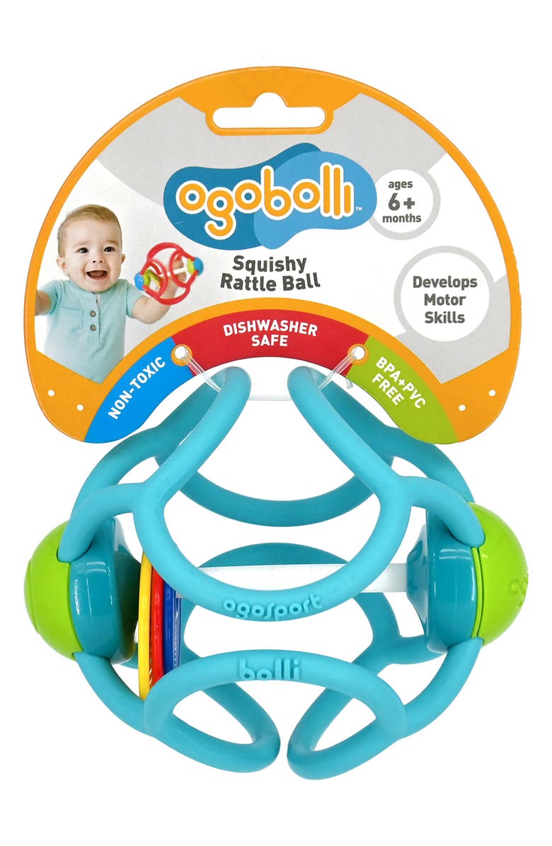 OgoBolli Squishy Rattle Ball, Alternate, color,