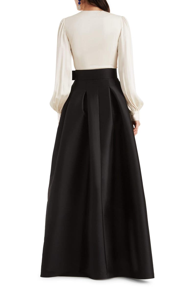 Sachin & Babi Zoe Long Sleeve Gown, Alternate, color,