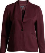 Universal Standard Lennox Padded Shoulder Stretch Ponte Blazer