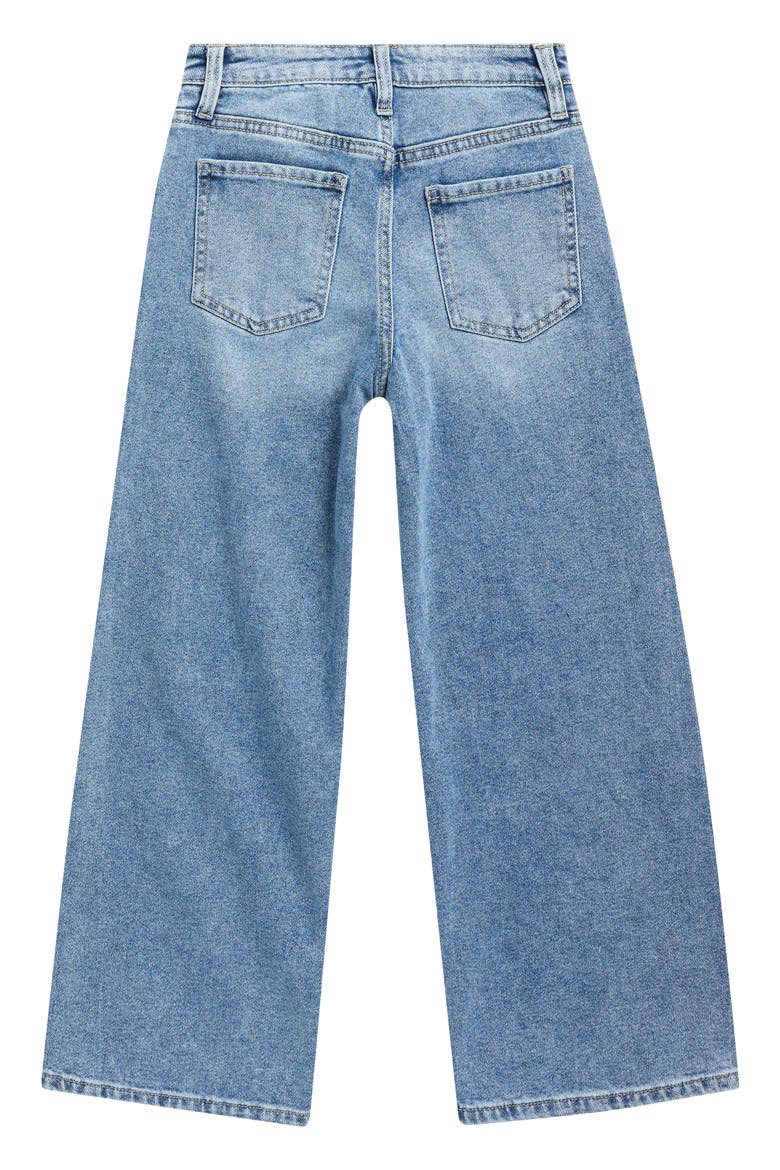 Kids' Zoey Ultras Wide Jeans, Alternate, color, MEDIUM BLUE