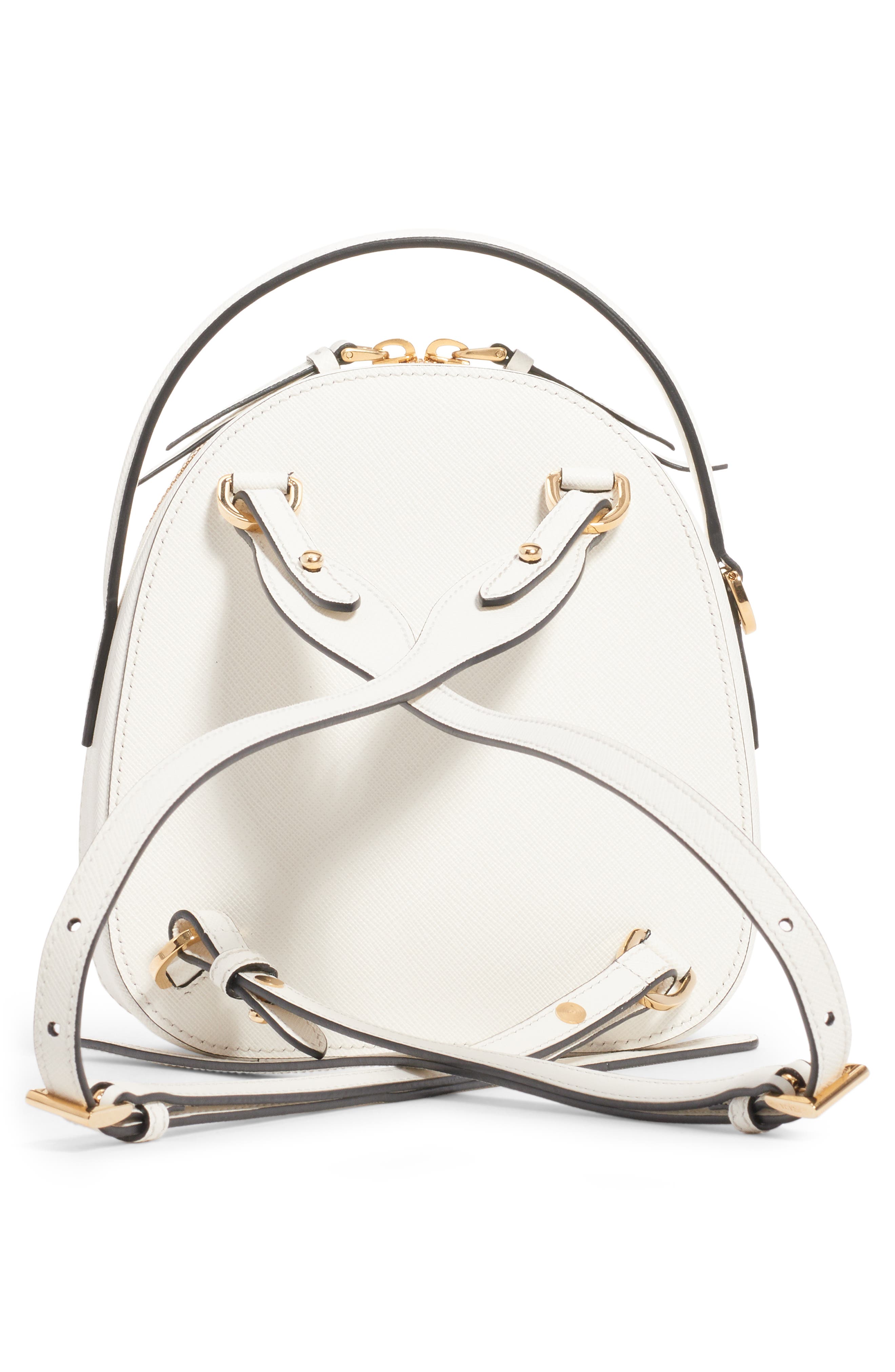 Prada Saffiano Leather Backpack, Alternate, color, 