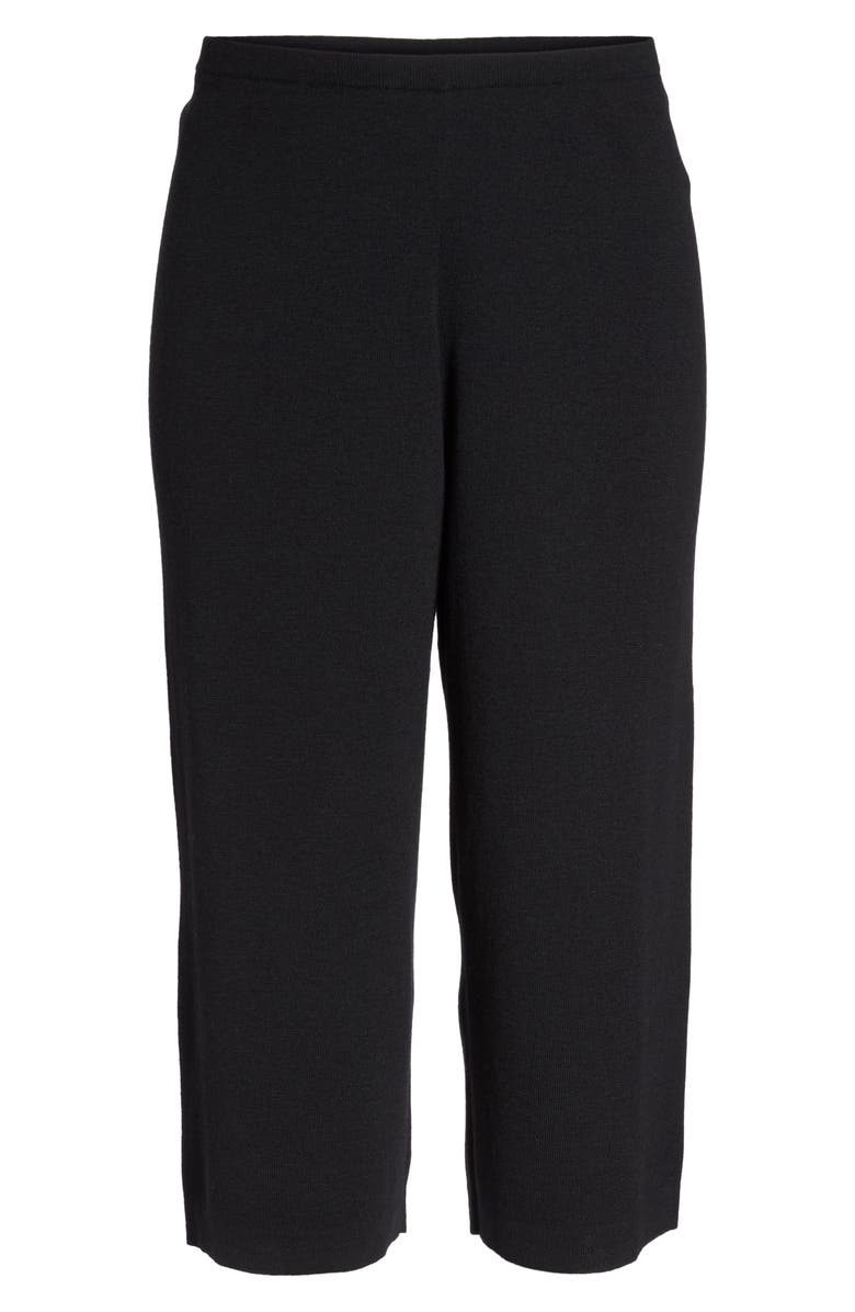 Eileen Fisher Wide Leg Crop Wool Pants, Alternate, color,