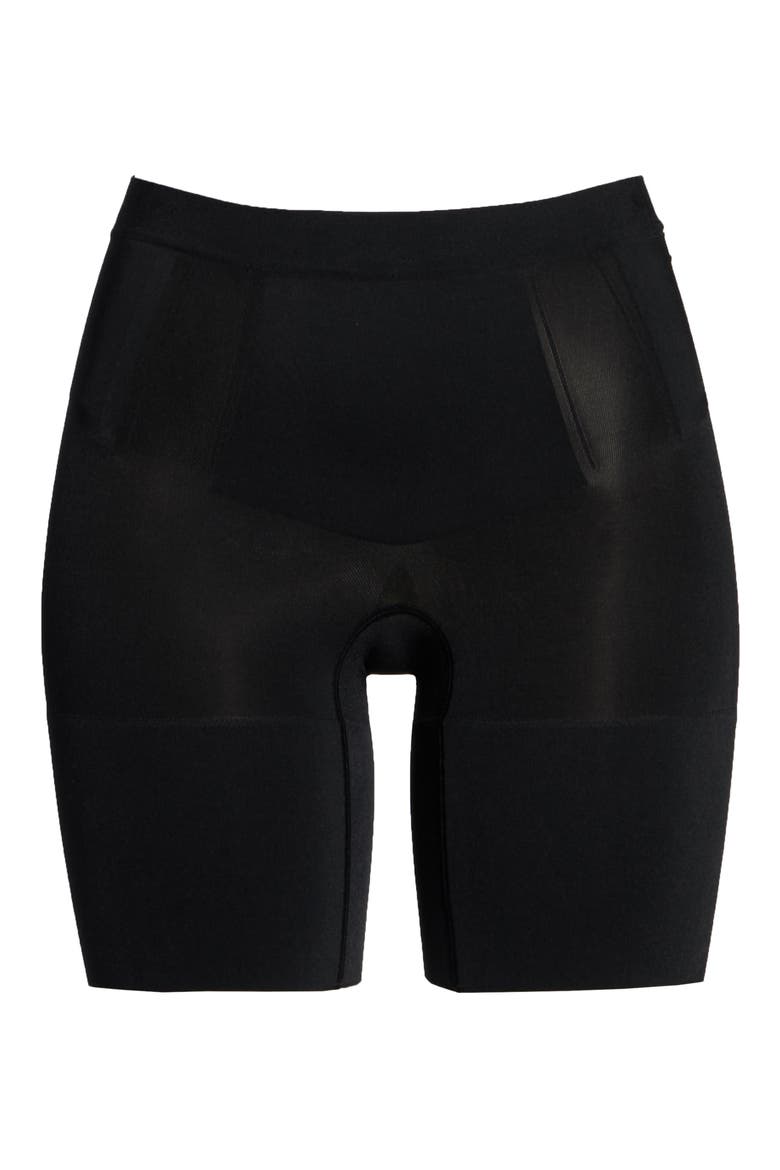 SPANXsculpt™ OnCore Mid-Thigh Shorts, Alternate, color, VERY BLACK