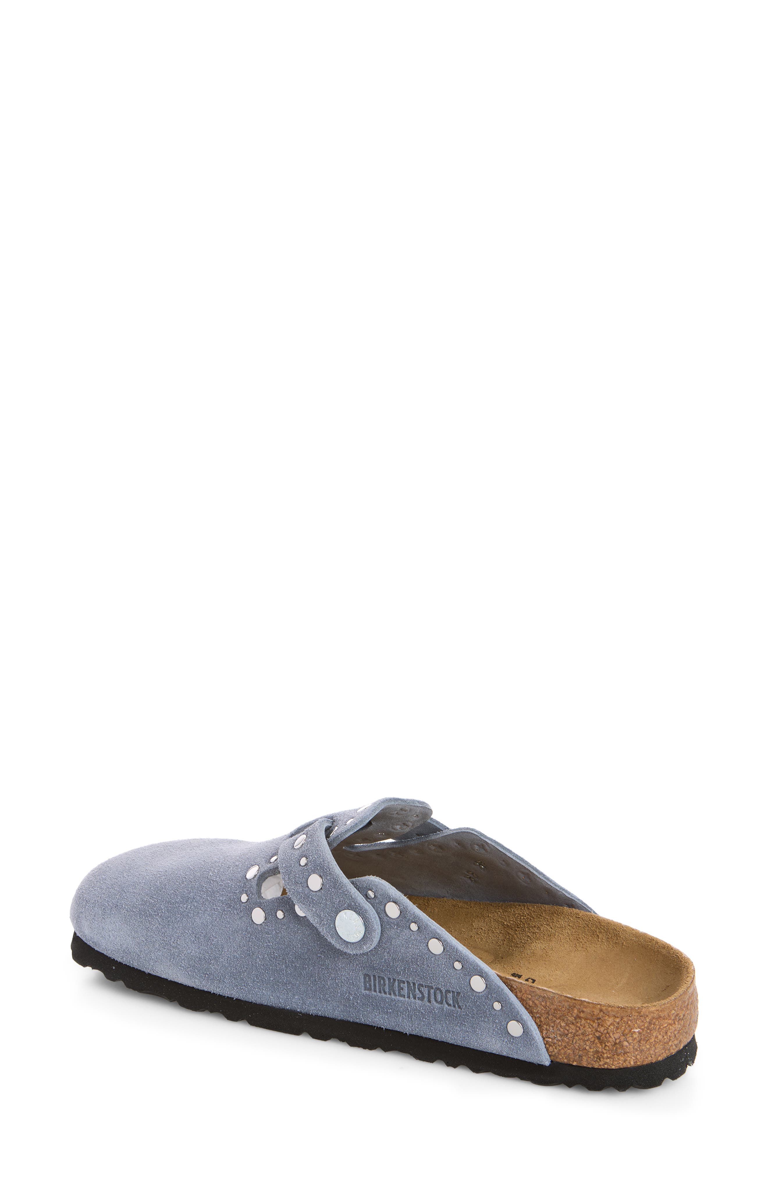 Boston Rivets Clog, Alternate, color, STONE BLUE