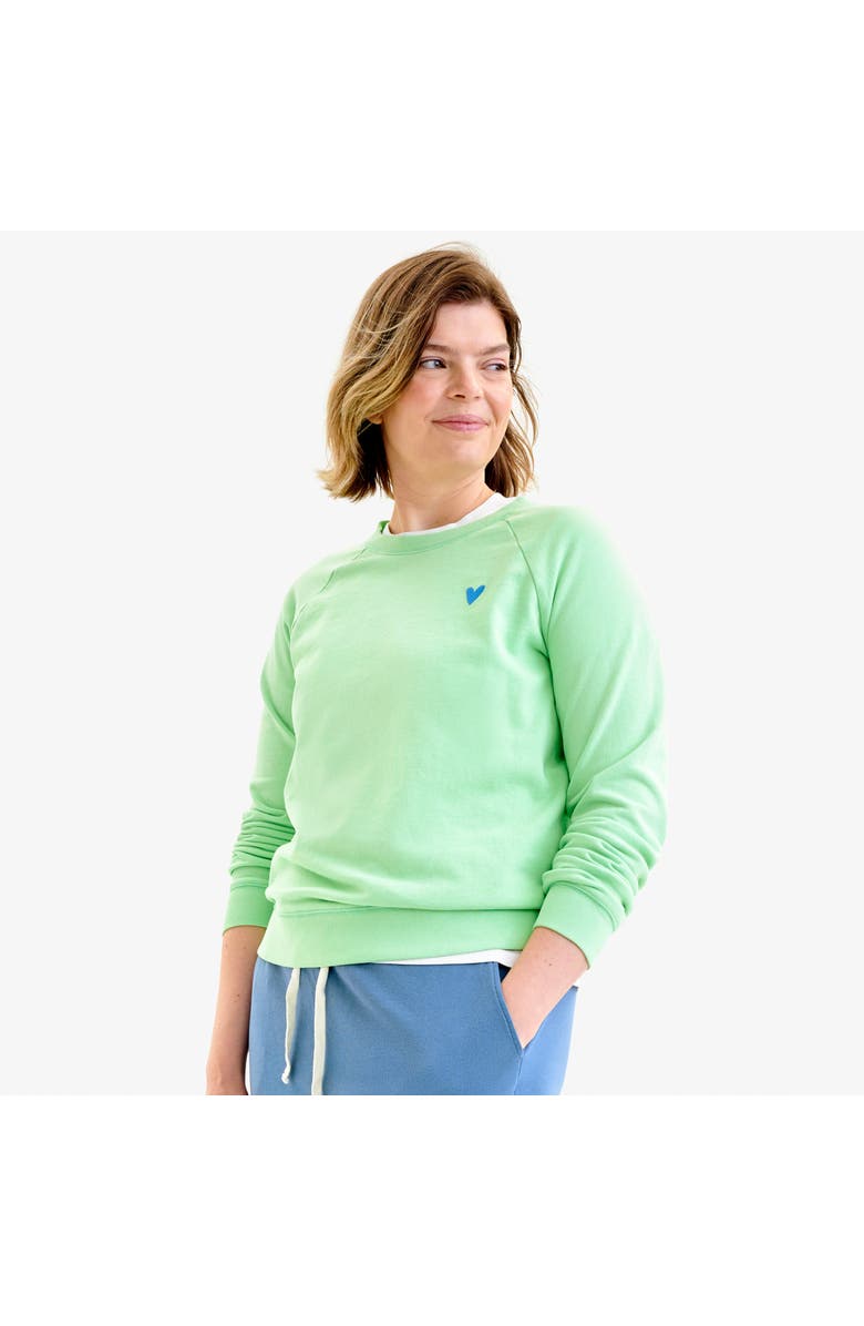 Primary Adult 24/7 Embroidered Sweatshirt, Alternate, color, Pear