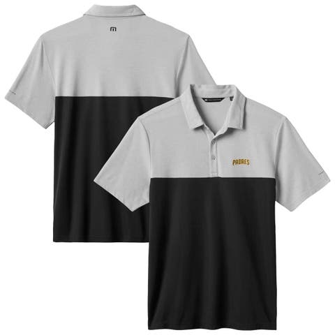 Men's TravisMathew Gray/Black San Diego Padres Home Run Leader Polo