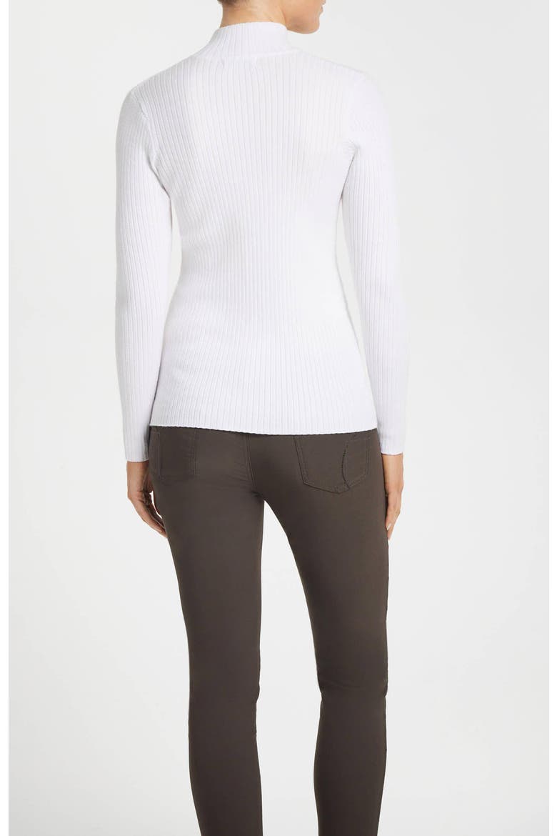 Stacey Ribbed Sweater, Alternate, color, White