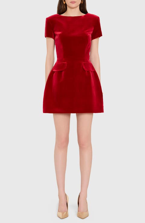 Abigail Velvet Cocktail Minidress