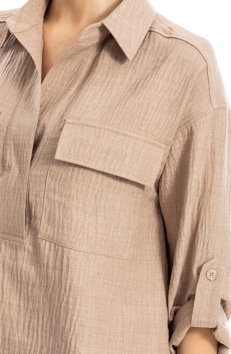 Collared Textured Shirt