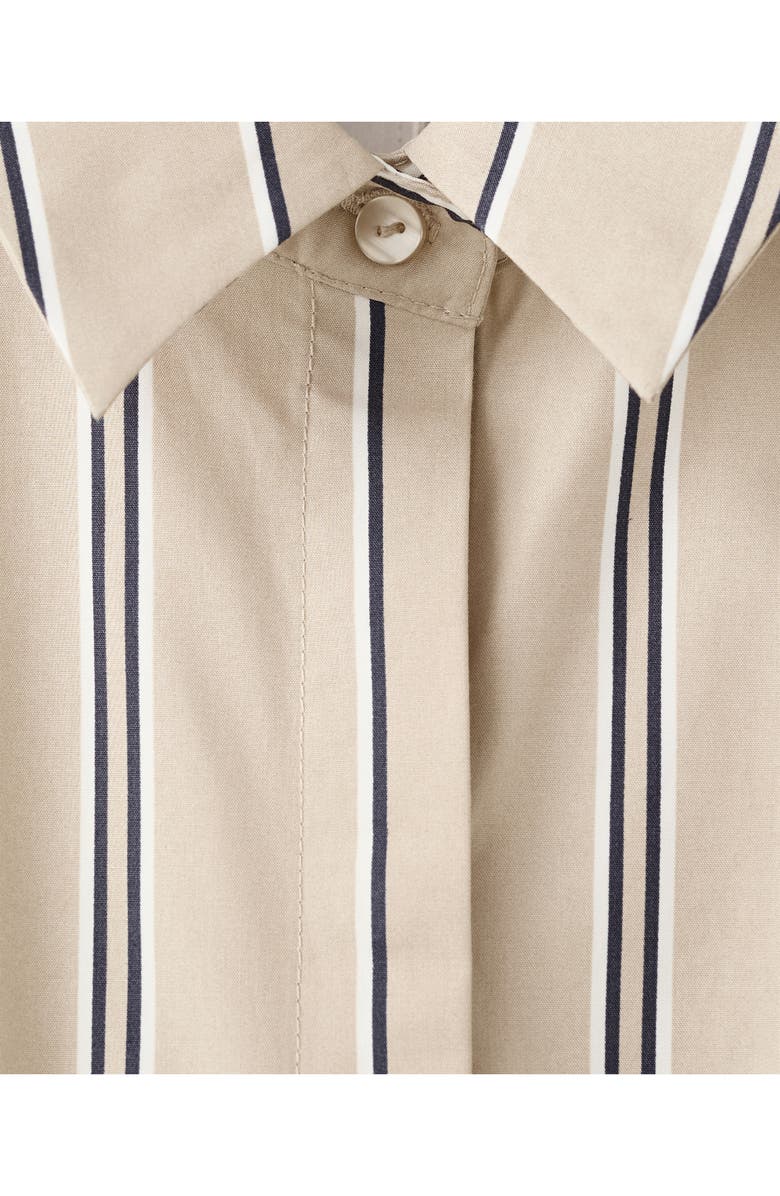 MANGO Stripe Sleeveless Midi Shirtdress, Alternate, color, 