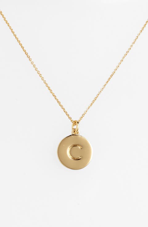 one in a million initial pendant necklace