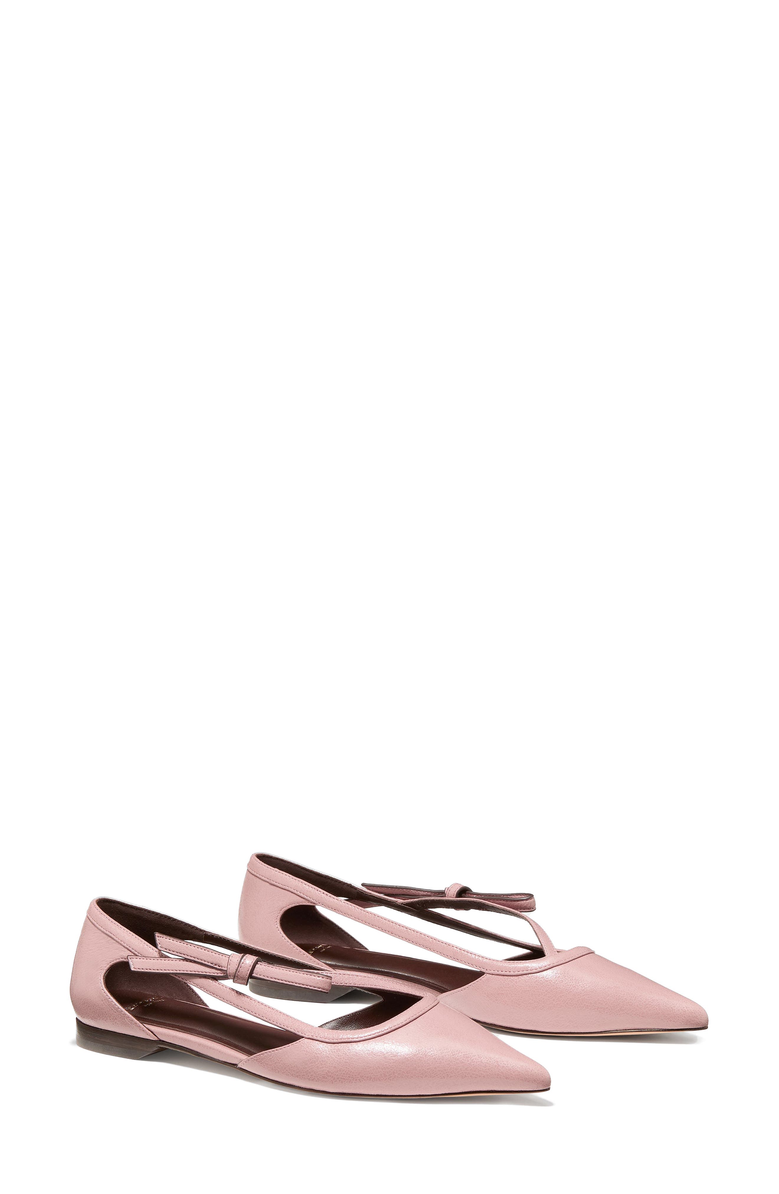 loop pointed toe flat, Alternate, color, DUSK ROSE