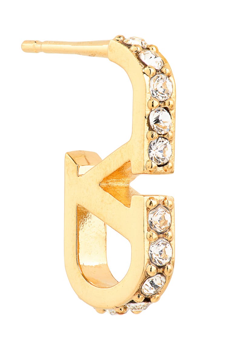 VLOGO Signature Swarovski® Crystal Earrings, Alternate, color, GOLD