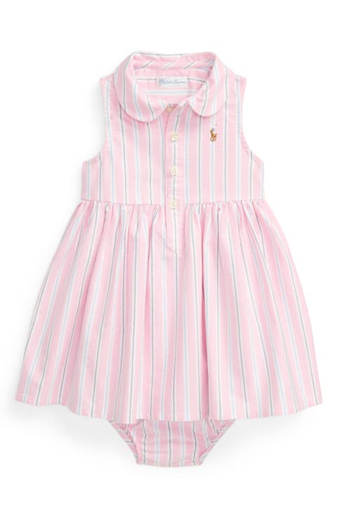Ralph Lauren Childrenswear Baby Girls Polo Bear/Stripe