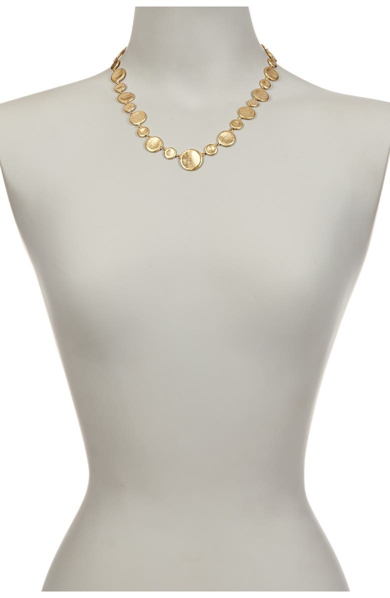 RIVKA FRIEDMAN 18K Gold Clad Concave Alternating Pebble Necklace, Alternate, color, 
