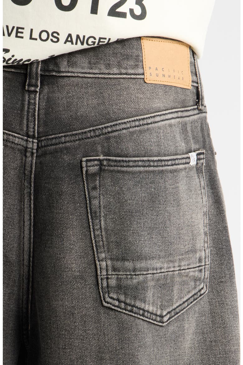 Clayton II Extreme Baggy Denim Shorts, Alternate, color, BLACK