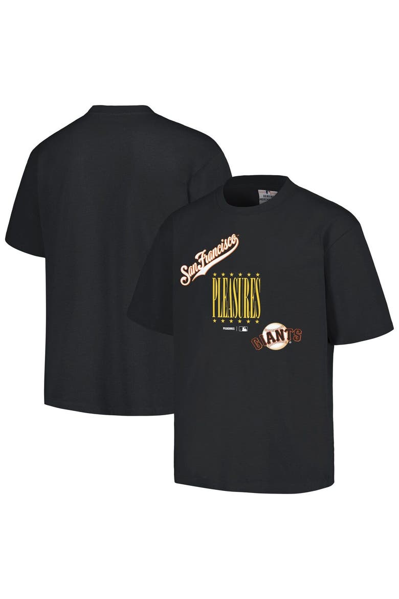 Men's PLEASURES  Black San Francisco Giants Repurpose T-Shirt, Main, color, Black