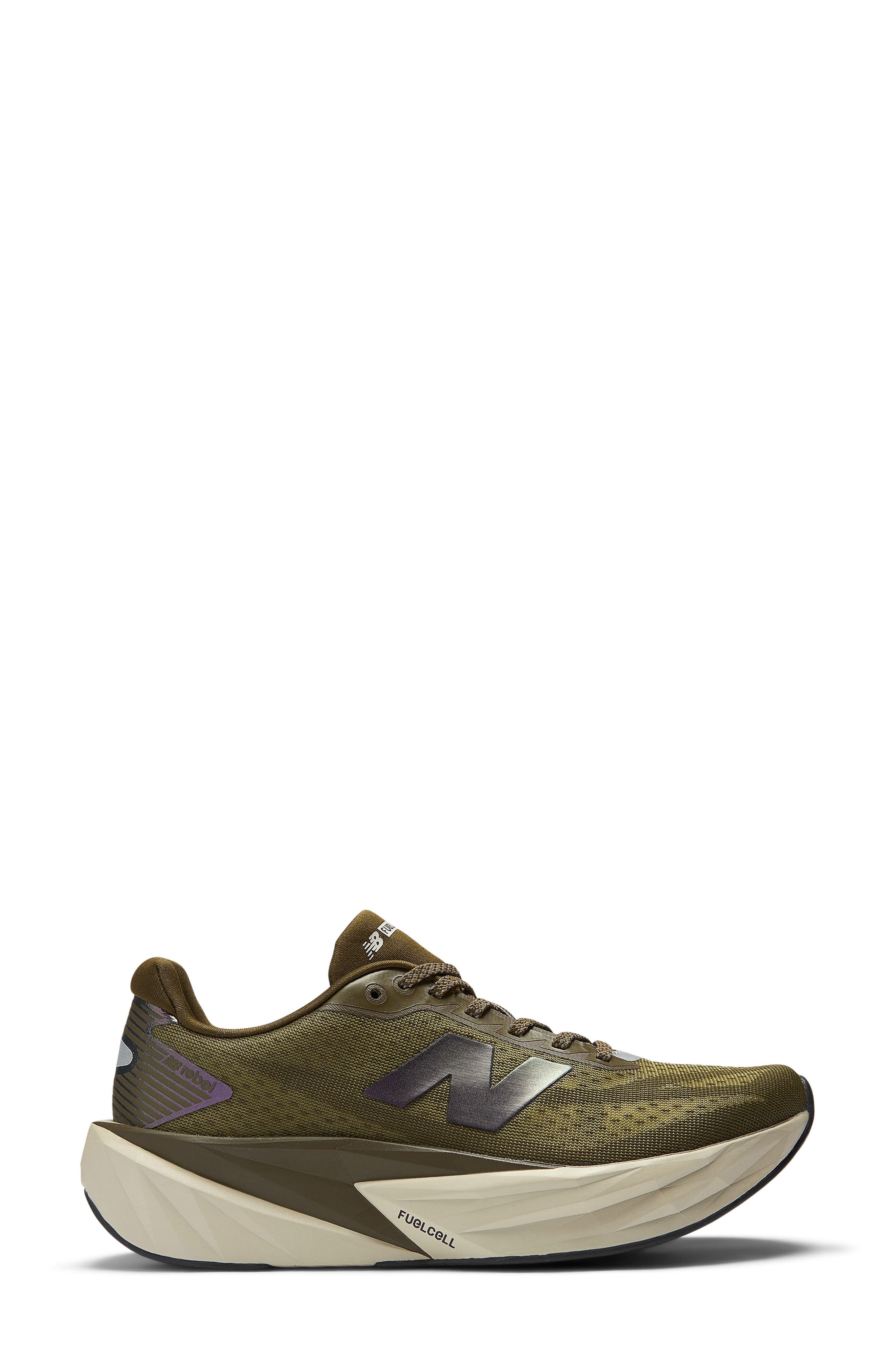 New Balance FuelCell Rebel v5 Running Shoe, Alternate, color, Woodland/ Shipyard