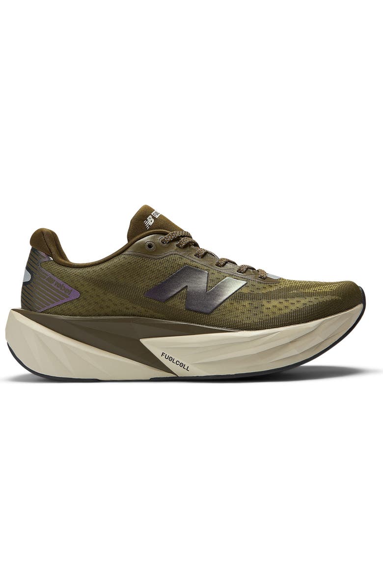 New Balance FuelCell Rebel v5 Running Shoe, Alternate, color, Woodland/ Shipyard