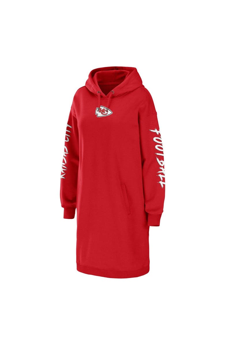 WEAR by Erin Andrews Women's WEAR by Erin Andrews Red Kansas City Chiefs Hoodie Dress, Alternate, color, 
