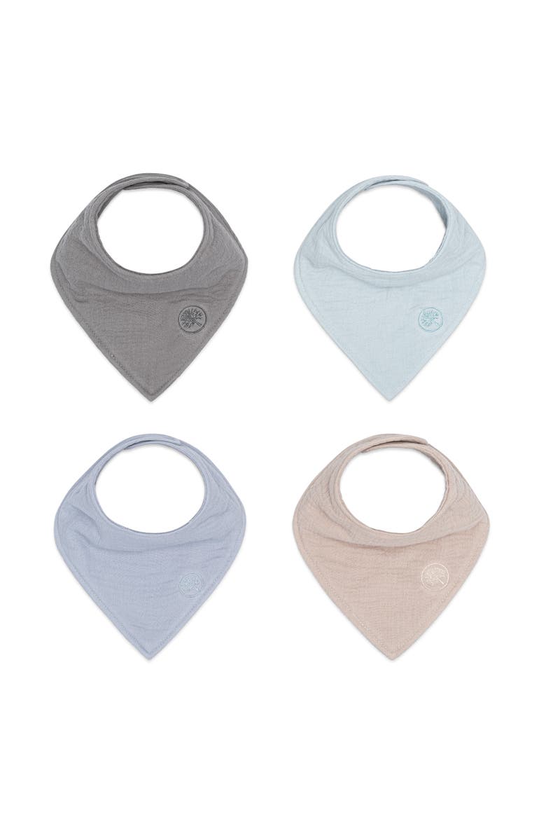Parker Baby Co. Muslin Bandana Bibs, Main, color, Stormy