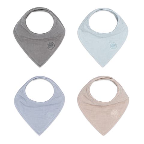 Muslin Bandana Bibs (4 pack)