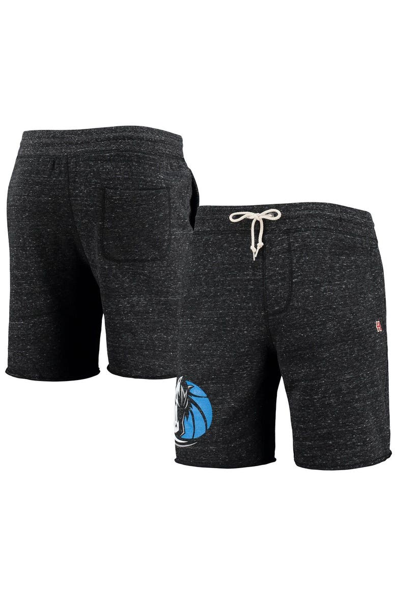 Men's Homage Charcoal Dallas Mavericks Primary Logo Tri-Blend Sweat Shorts, Main, color, Charcoal